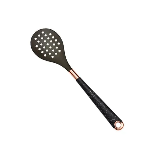 1 Pack Silicone Cooking Utensil Turner Soup Spoon Spatula Scoop Rose Gold Plated Handle Kitchenware Nonstick Kitchen Accessories