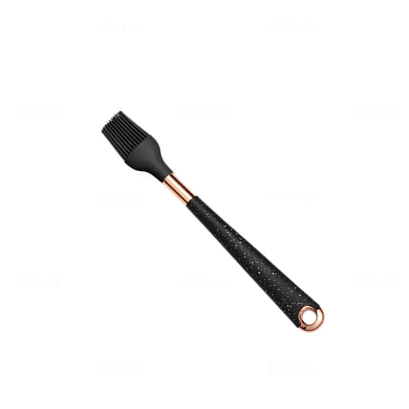 1 Pack Silicone Cooking Utensil Turner Soup Spoon Spatula Scoop Rose Gold Plated Handle Kitchenware Nonstick Kitchen Accessories