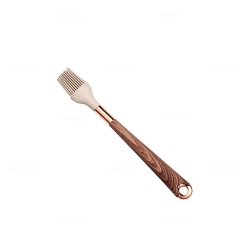 1 Pack Silicone Cooking Utensil Turner Soup Spoon Spatula Scoop Rose Gold Plated Handle Kitchenware Nonstick Kitchen Accessories