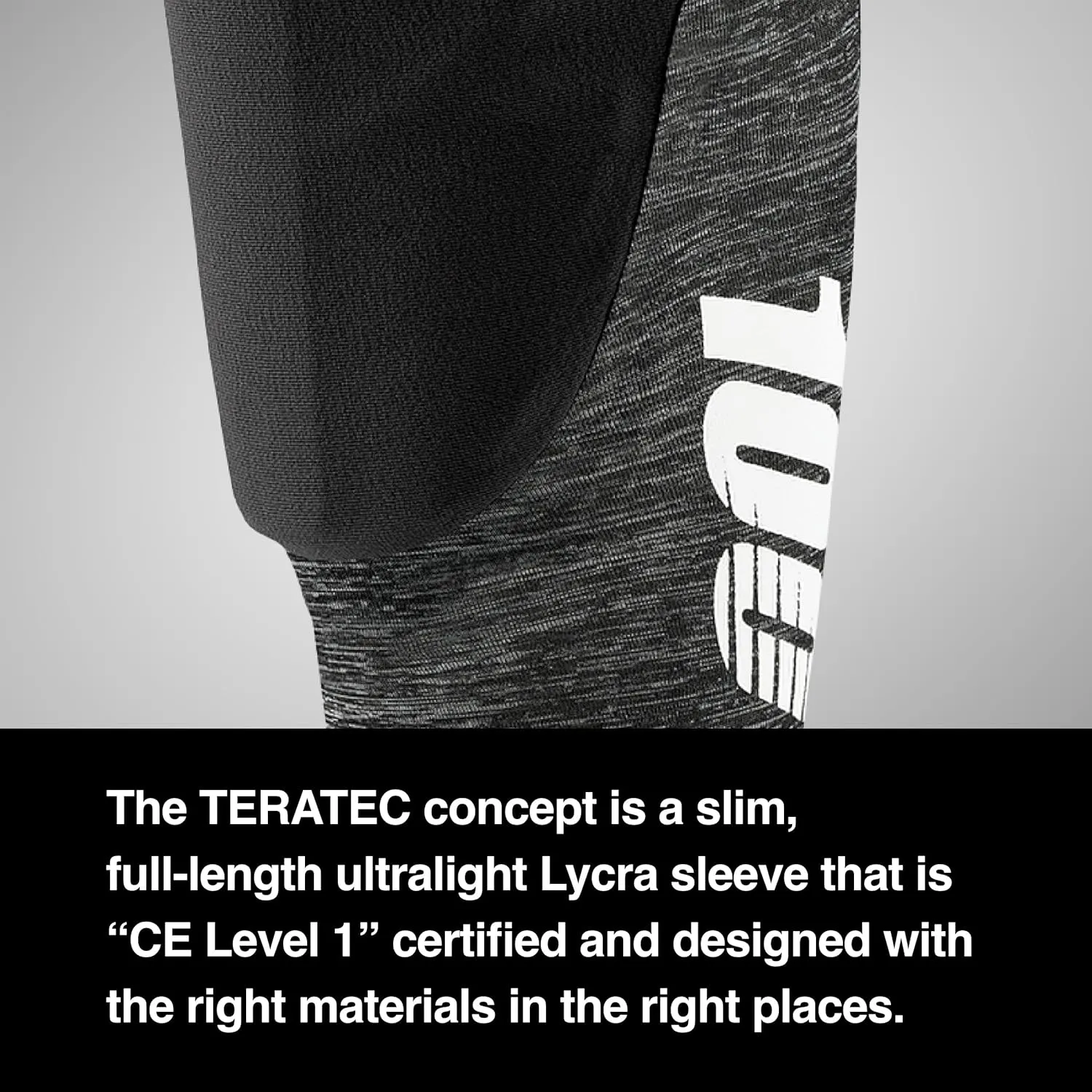 100% Teratec Mountain Biking Elbow Pad - MTB & BMX Protection - Ultralight Nylon Slip On Sleeve with Built in Padding