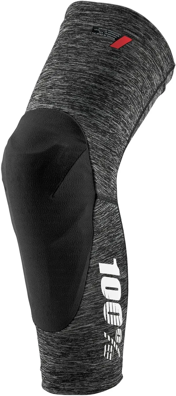 100% Teratec Mountain Biking Knee Pad - MTB & BMX Protection - Ultralight Nylon Slip On Sleeve with Built in Padding