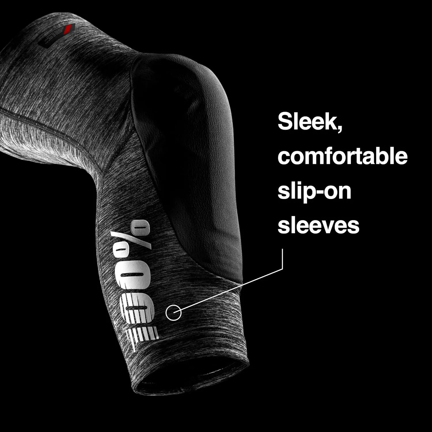100% Teratec Mountain Biking Knee Pad - MTB & BMX Protection - Ultralight Nylon Slip On Sleeve with Built in Padding