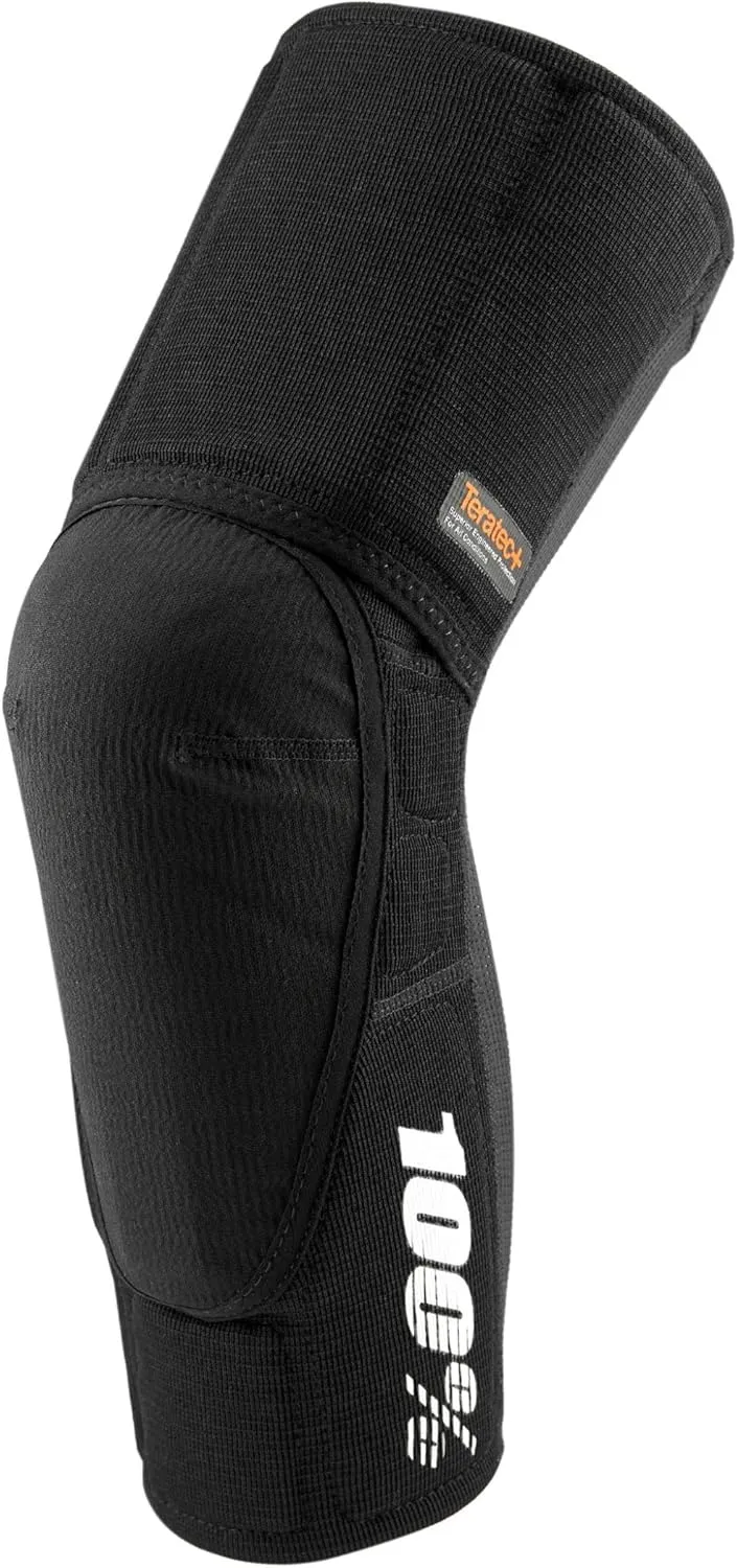 100% Teratec Mountain Biking Knee Pad - MTB & BMX Protection - Ultralight Nylon Slip On Sleeve with Built in Padding