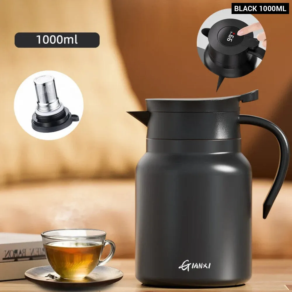 1000ml Ceramic Teapot with Filter and Handle