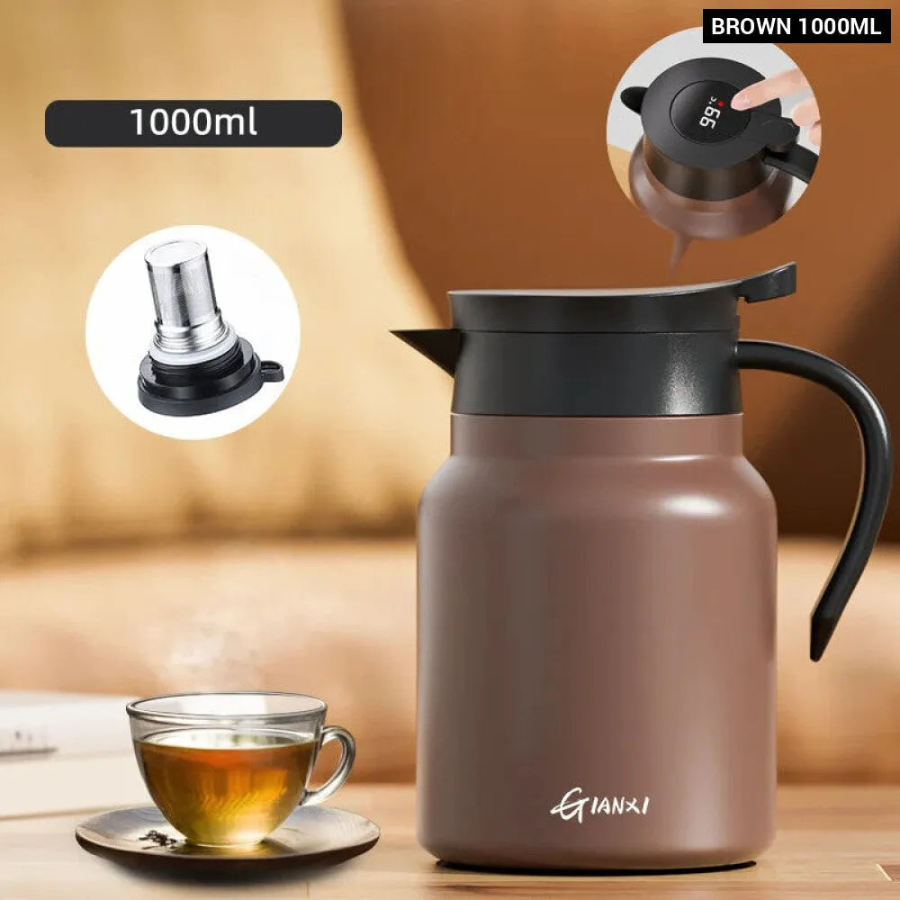 1000ml Ceramic Teapot with Filter and Handle