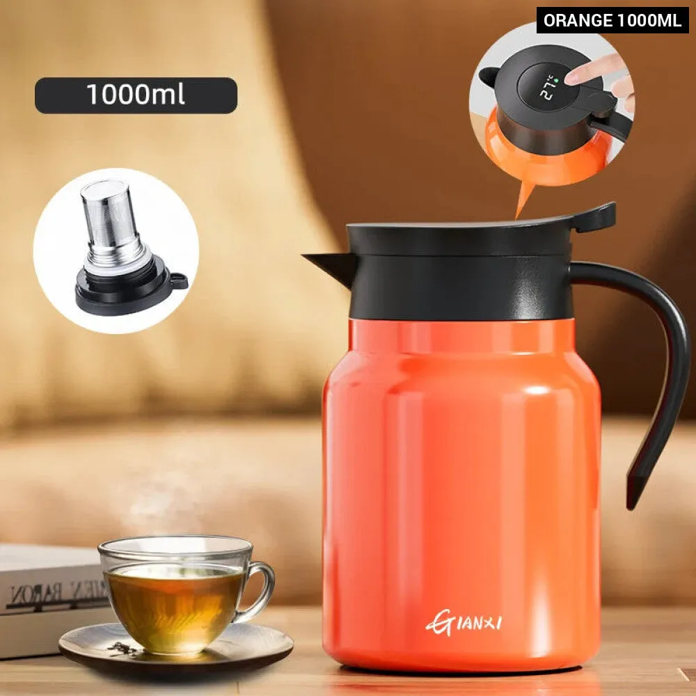 1000ml Ceramic Teapot with Filter and Handle