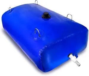 100Gal Portable Water Storage Bladder, Foldable Large Capacity Container Tank, Agricultural Irrigation, Camping, Firefighting, Outdoor Household