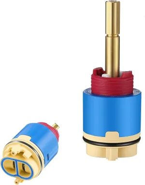 10670 Shower Cartridge,Compatible with Aqua source/Glacier Bay Single Handle Shower Faucet For Shower/Tub Faucet Cartridges Replacement,Pressure Balance Valve Core 40mm Copper Material