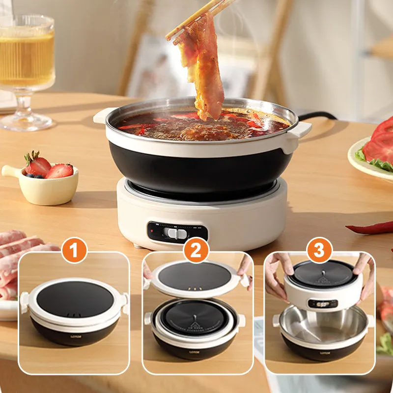 1.2L Portable Foldable Electric Pot with Overheat Protection（Free Shipping）