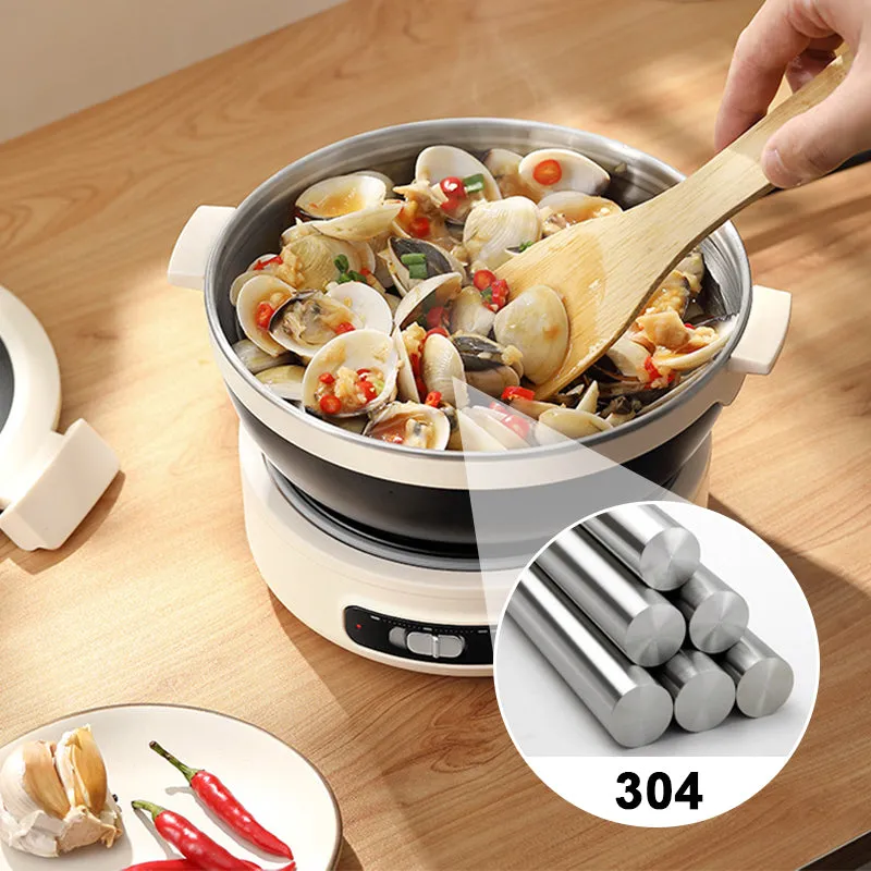 1.2L Portable Foldable Electric Pot with Overheat Protection（Free Shipping）