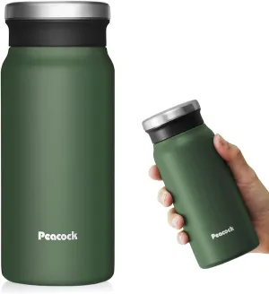 14oz Travel Coffee Mug Vacuum Insulated Thermos - Stainless Steel Hot Coffee Tumbler with Lid, Leak Proof On the Go Cup