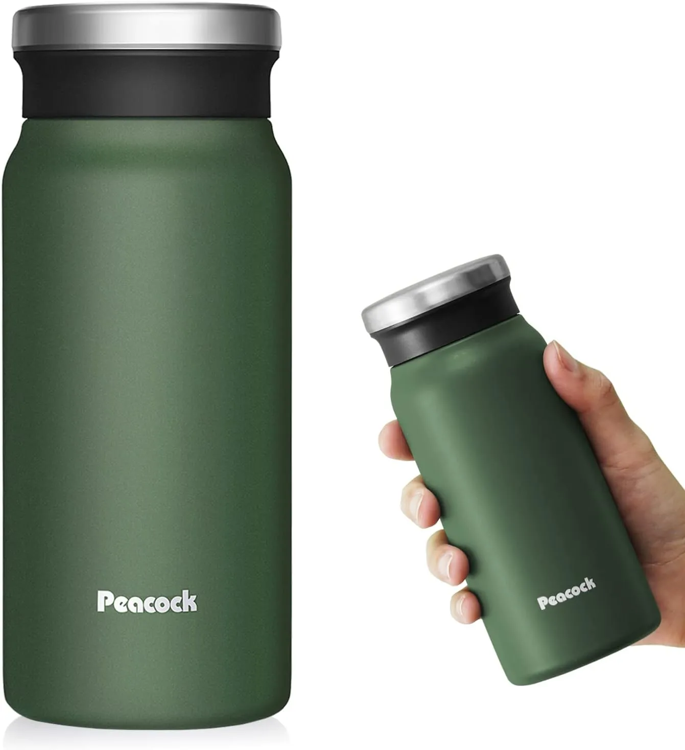 14oz Travel Coffee Mug Vacuum Insulated Thermos - Stainless Steel Hot Coffee Tumbler with Lid, Leak Proof On the Go Cup