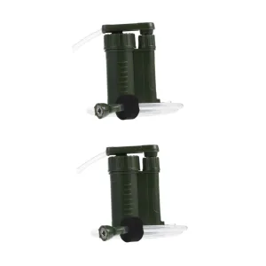 1pc Portable Water Filter Pump Emergency Personal Water Purifier for Camping Travel Survival Filtration System Durable Reliable
