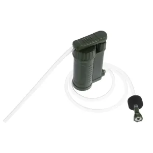 1pc Water Filter Car Pump Water Bottle Kit Hand Pump Water Bottle Water Filtration System Water Purifier Pump Portable Water Purifier Green Abs
