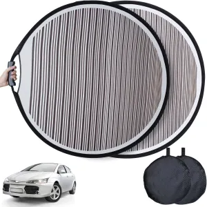 2-Piece Car Dent Detection Light Reflector Board Set, Flexible Panels with Storage Bag for Vehicle Repair