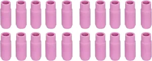 20Pcs 47mm Tig Nozzle Alumina Ceramic Cup Argon Arc Welding Torch Consumables Suitable For 17 26 Series Air Cooled And 18 Series Water Cooled Cutting Torches