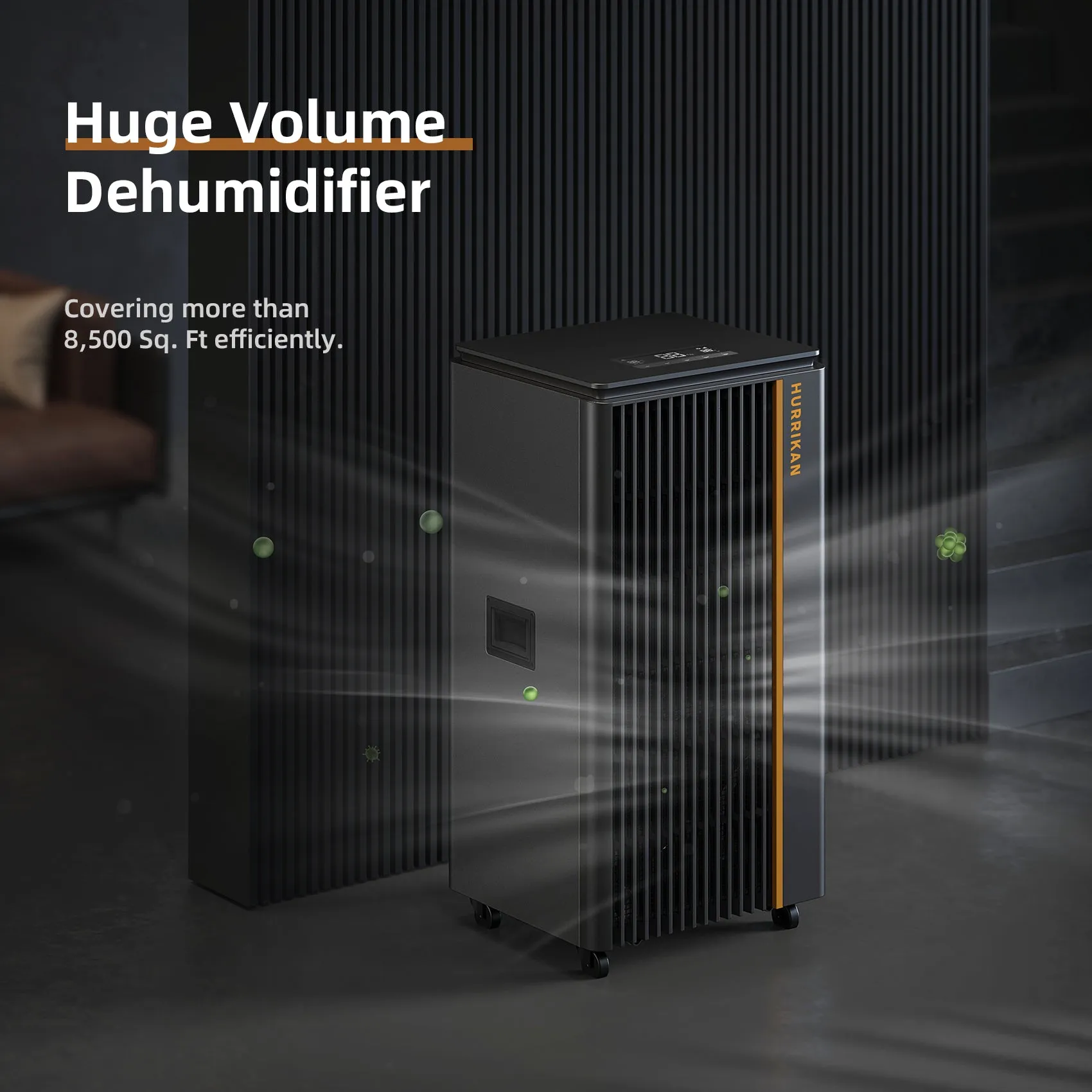 296 pt. 8,500 sq.ft. Bucketless Dehumidifier with Pump
