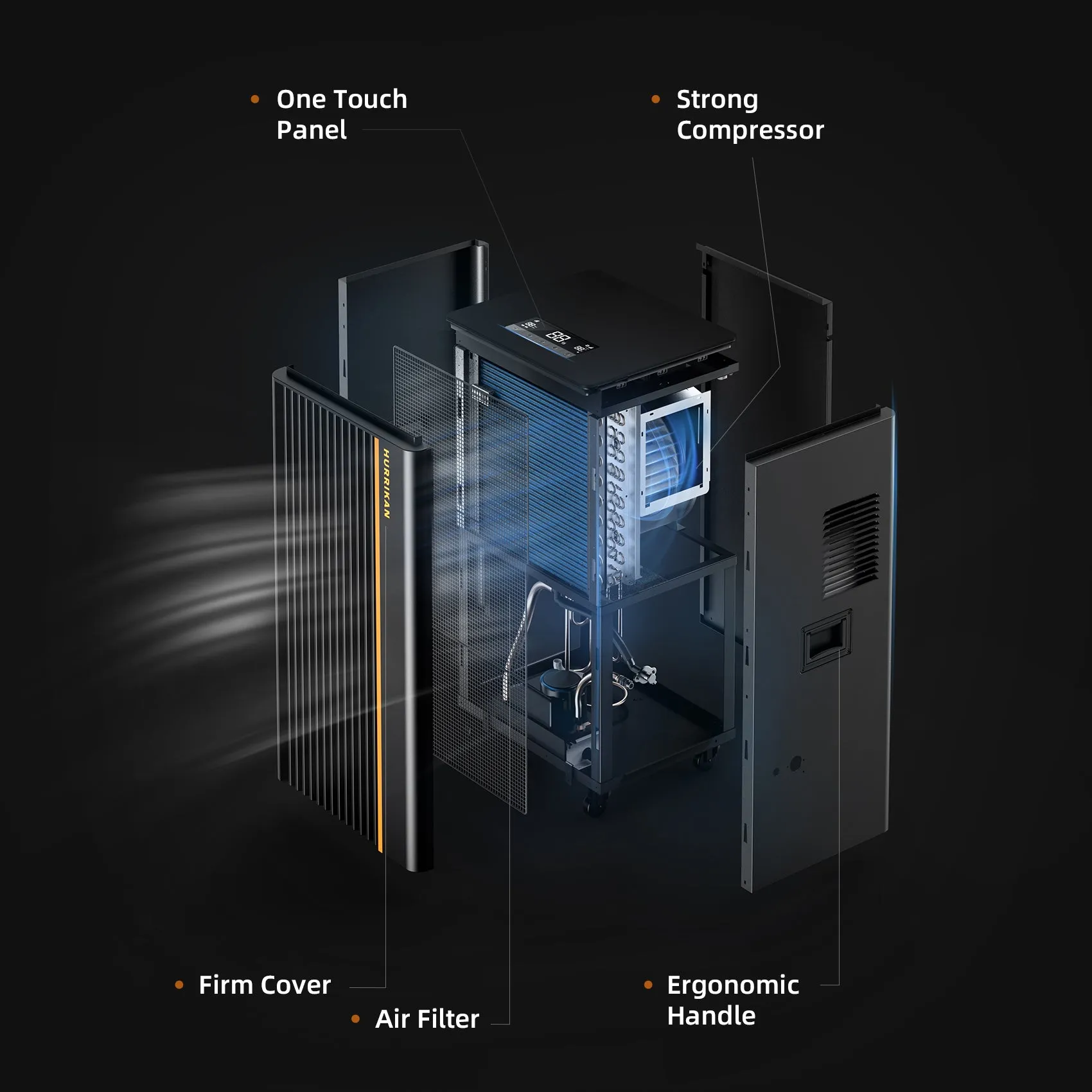 296 pt. 8,500 sq.ft. Bucketless Dehumidifier with Pump