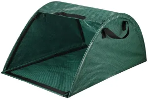 2pack Fallen Leaf Collection Bag, 150gsm Pop up leaf bag Reusable Leaf Collector for Courtyard Camping Green 37.8 Gallon/100L