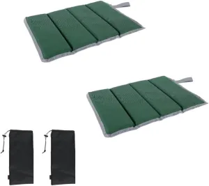 2PCS Camping Seat Cushion, Foldable Insulated Sitting Pad Portable Waterproof Foam Mat with Storage Bag for Picnic Outdoor Hiking Mountaineering