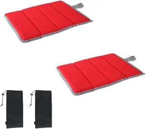 2PCS Camping Seat Cushion, Foldable Insulated Sitting Pad Portable Waterproof Foam Mat with Storage Bag for Picnic Outdoor Hiking Mountaineering