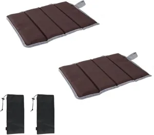 2PCS Camping Seat Cushion, Foldable Insulated Sitting Pad Portable Waterproof Foam Mat with Storage Bag for Picnic Outdoor Hiking Mountaineering