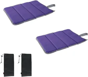 2PCS Camping Seat Cushion, Foldable Insulated Sitting Pad Portable Waterproof Foam Mat with Storage Bag for Picnic Outdoor Hiking Mountaineering