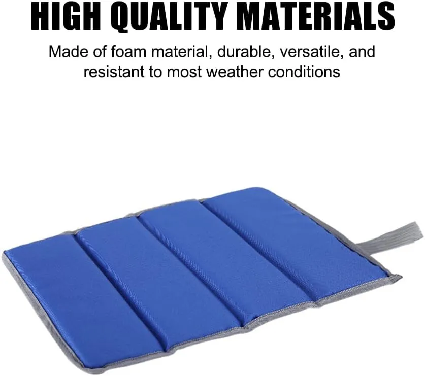 2PCS Camping Seat Cushion, Foldable Insulated Sitting Pad Portable Waterproof Foam Mat with Storage Bag for Picnic Outdoor Hiking Mountaineering