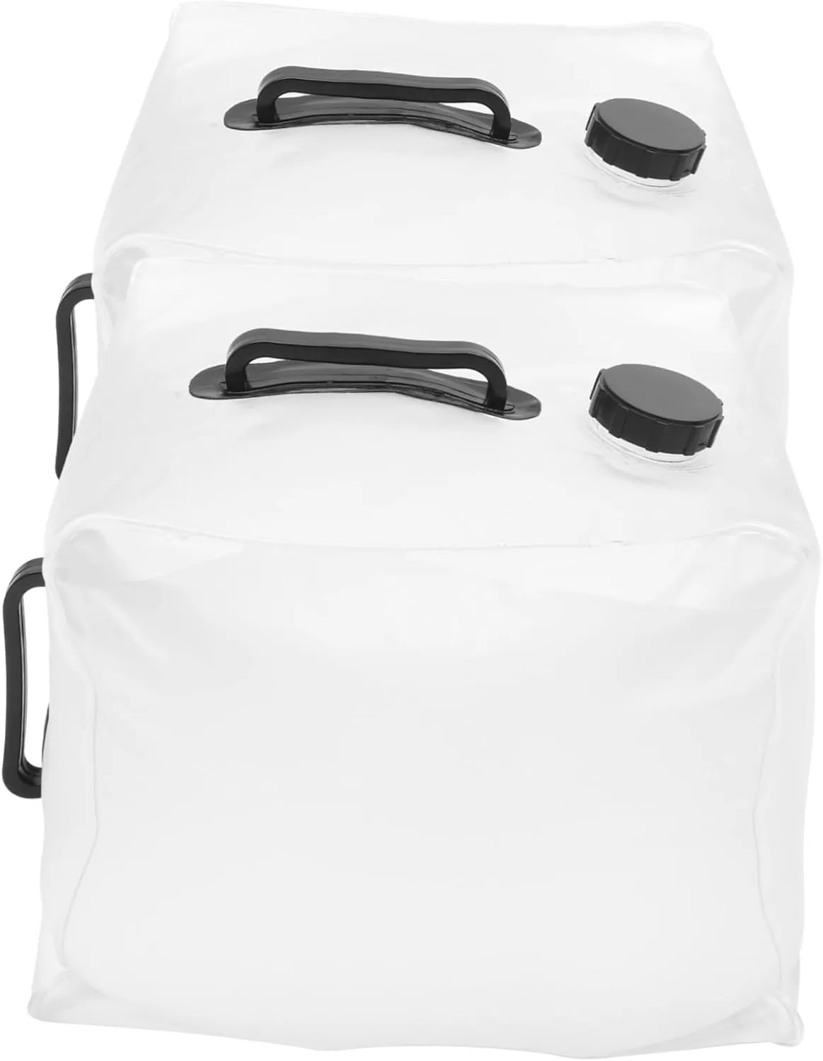 2pcs Camping Water Storage Bag 20l Portable Water Bag Collapsible Jugs Outdoor Storage Containers