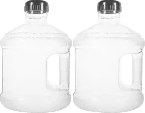 2pcs Reusable Water Jug Portable Handheld Water Container Capacity Outdoor Water Jug for Hiking Camping and Sports Activities