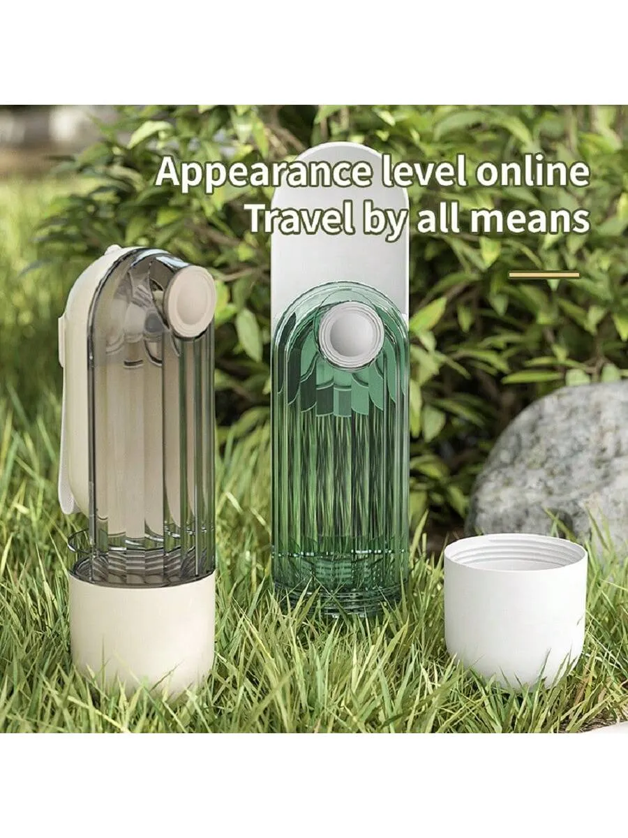 3-in-1 Portable Water Bottle – Leak-Proof Food & Water Dispenser for Dogs & Cats