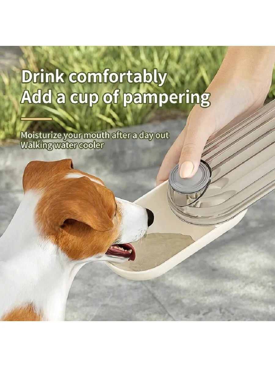 3-in-1 Portable Water Bottle – Leak-Proof Food & Water Dispenser for Dogs & Cats