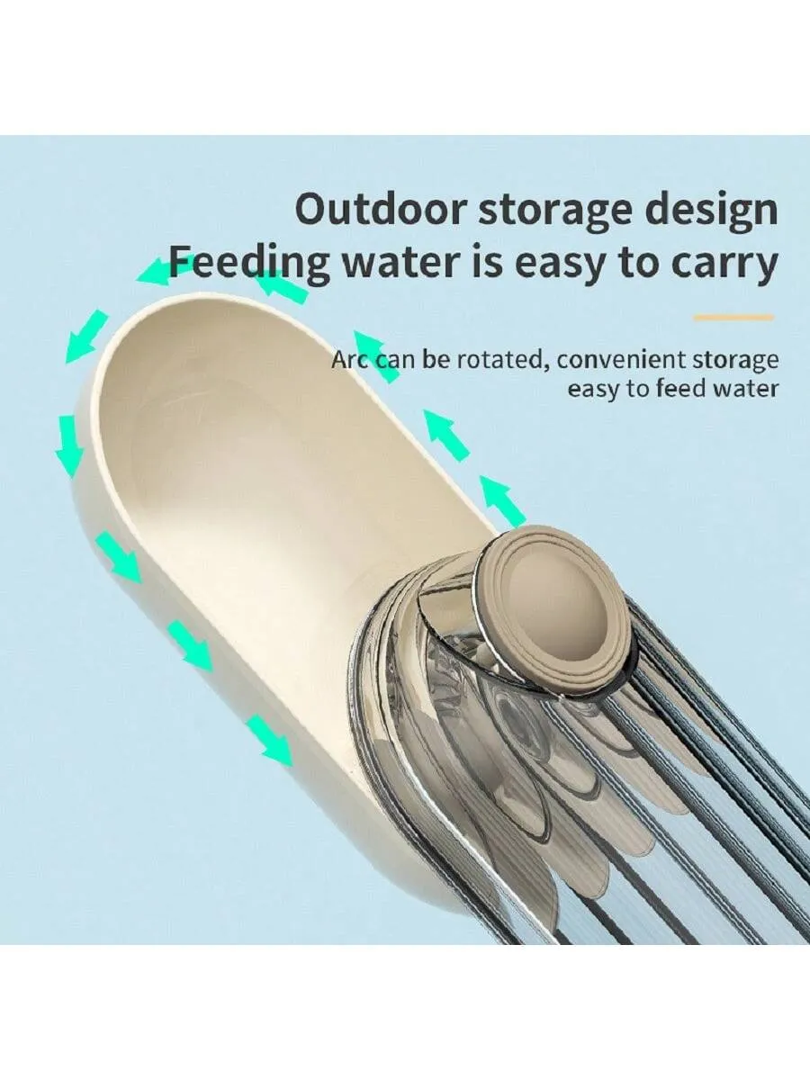 3-in-1 Portable Water Bottle – Leak-Proof Food & Water Dispenser for Dogs & Cats