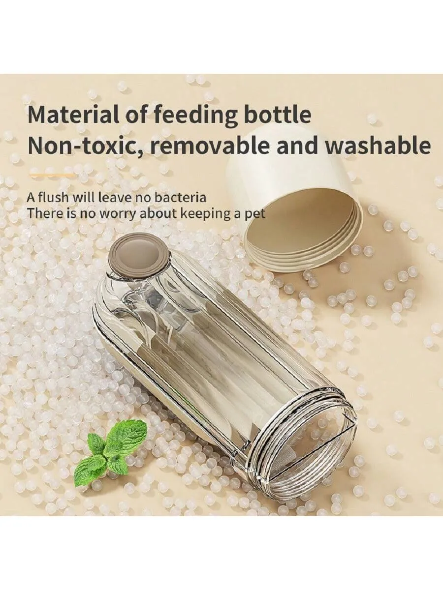 3-in-1 Portable Water Bottle – Leak-Proof Food & Water Dispenser for Dogs & Cats