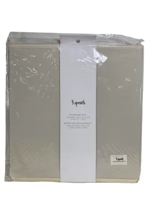 3 Sprouts Storage Box, Light Gray