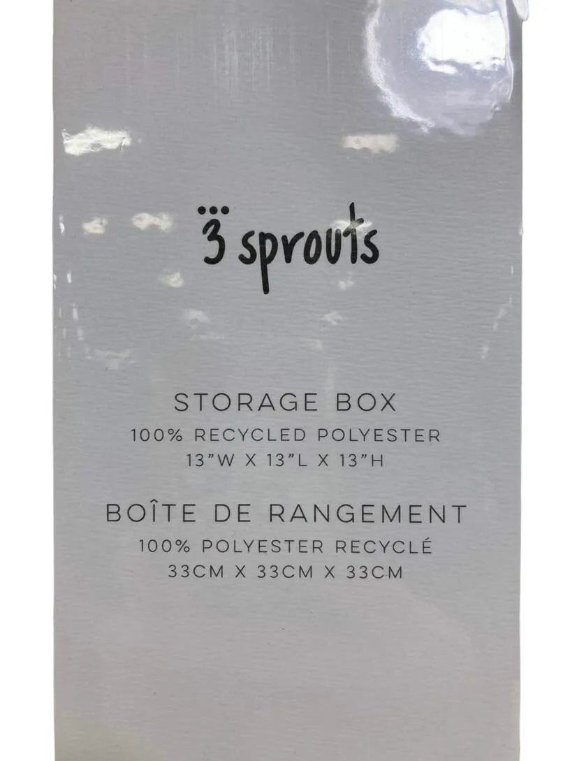 3 Sprouts Storage Box, Light Gray