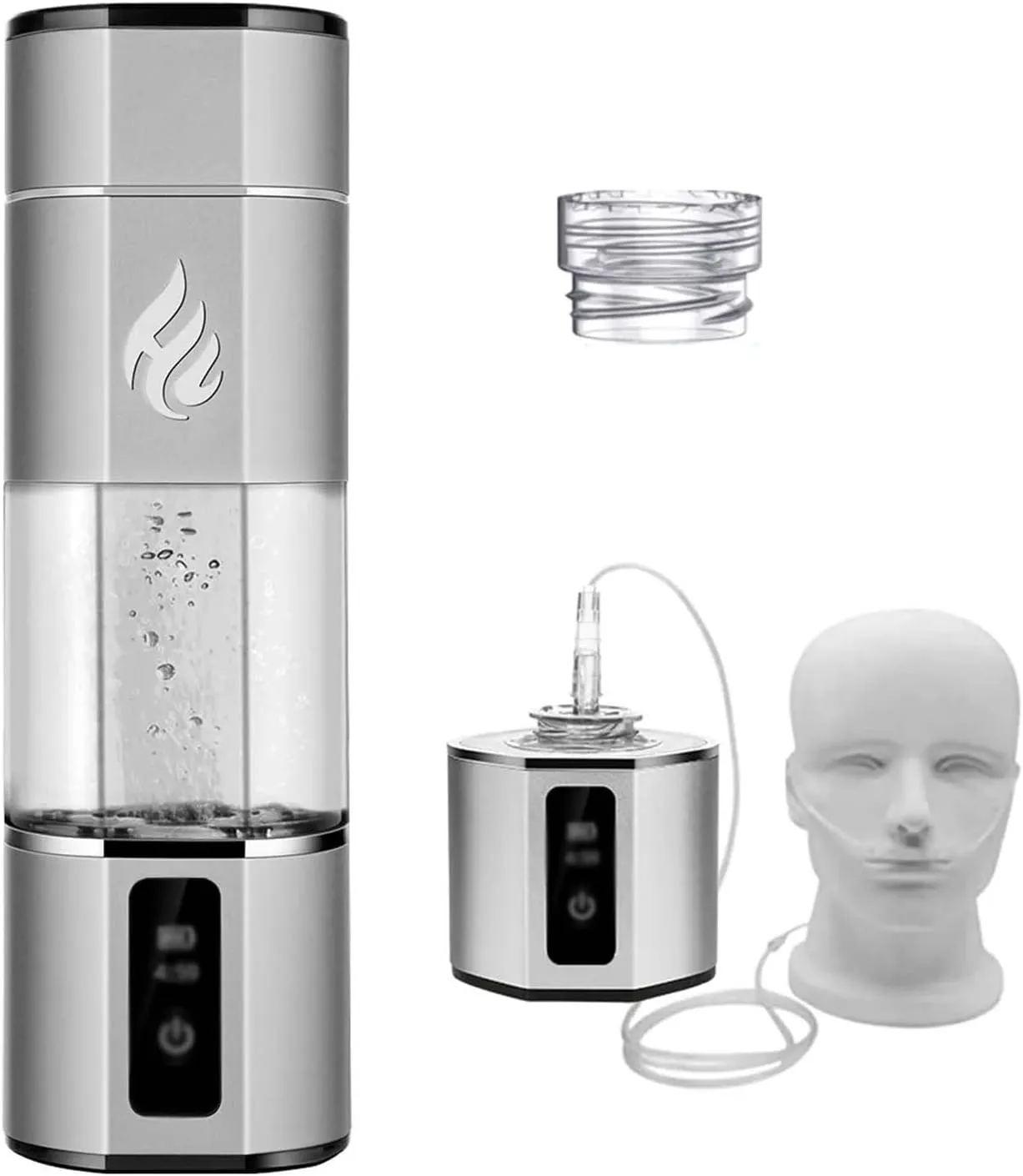300ML Portable Hydrogen Rich Water Cup, Hydrogen Generator Water Filter, USB Charging Electrolyte Water Cup, 5000PPB High Concentration Health Bottle