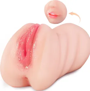 3in1 Portable Soft Silica Gel Sx Materia Sucking Games Handheld Pocket Pussies Tools for Men Cheap Help Men with Sweater CW65453 (Flesh)