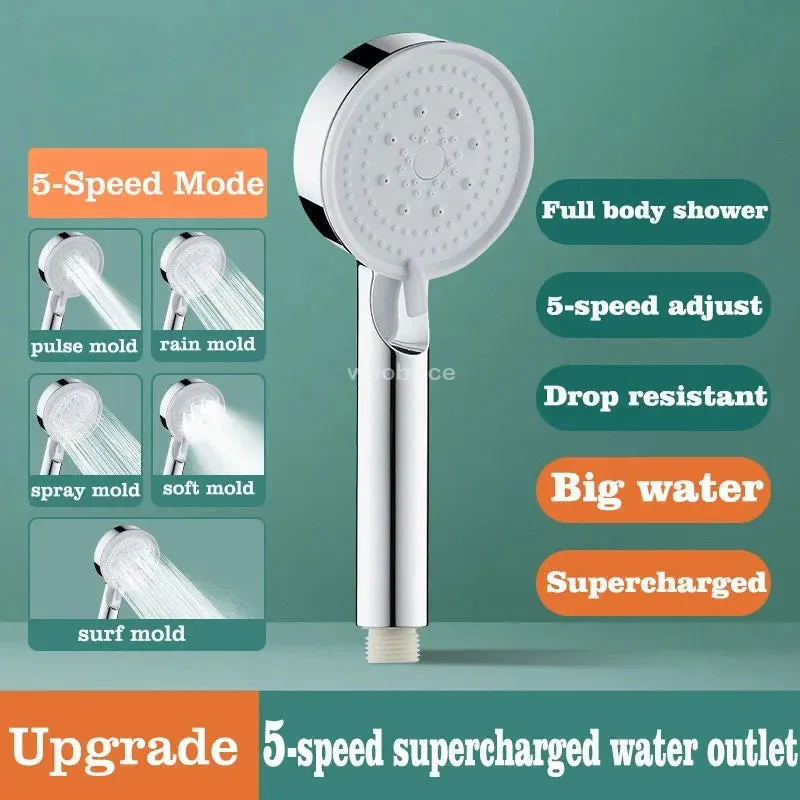 4 Modes Shower Head High Pressure Showerhead