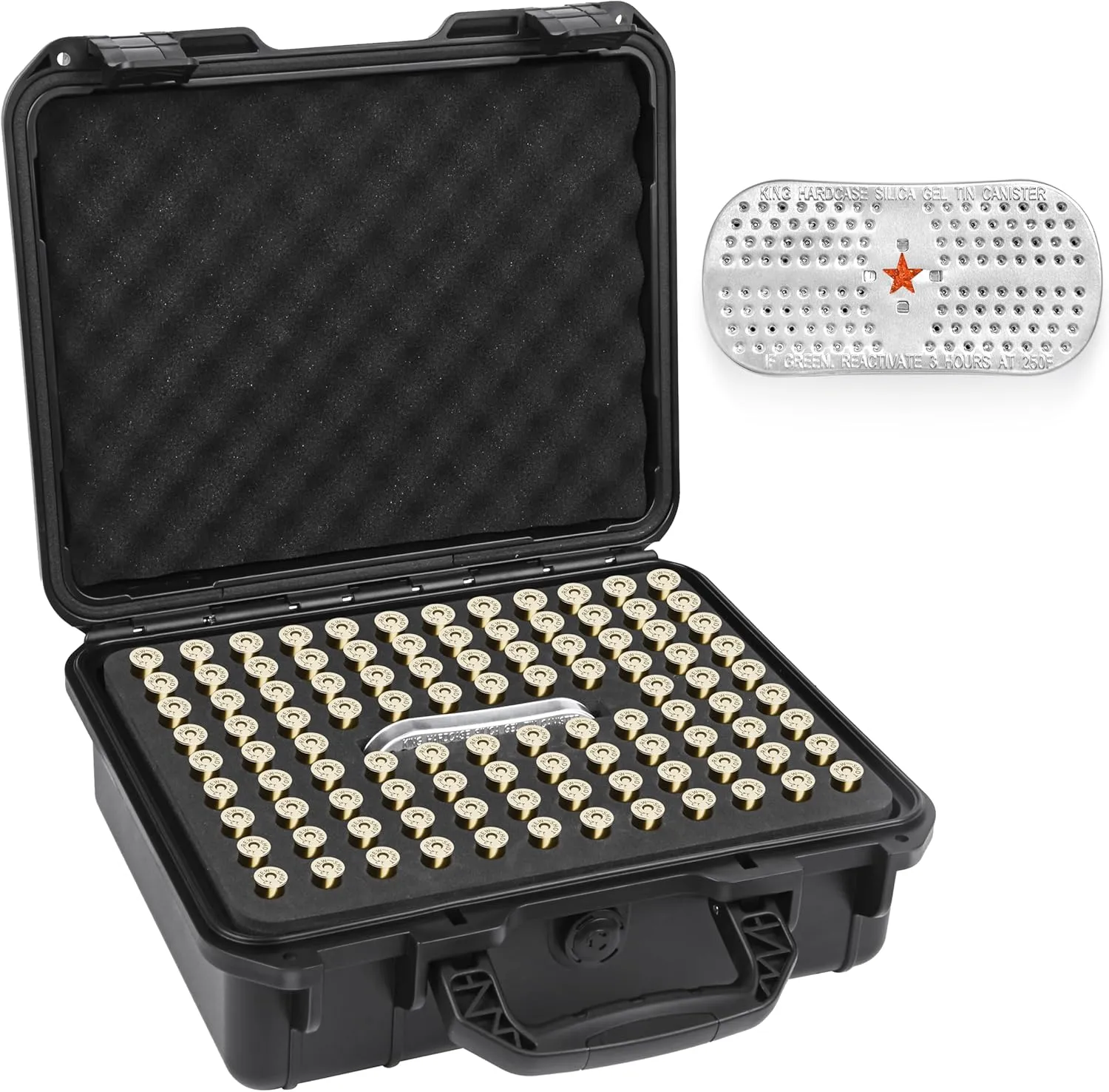 410 Shotgun Shell Case 102 Rounds with Desiccant - 410 Caliber Shotgun Ammo Case for Beginner Hunting/Travel Safe/Home Storage/Waterproof and Drop-resistant Ammo Storage Cases
