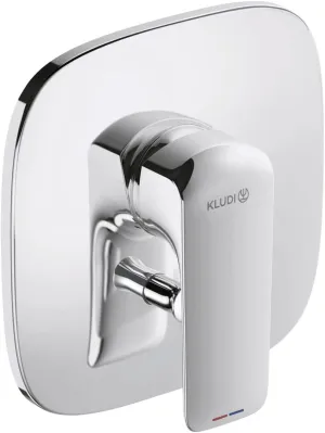 416500575 – Deck – – Bath and Shower Single-Lever Mixer Tap Flush-Mounted Ameo | Fine Structure Set with Function Unit Ceramic Cartridge with Hot Water Control Flow Class D/C
