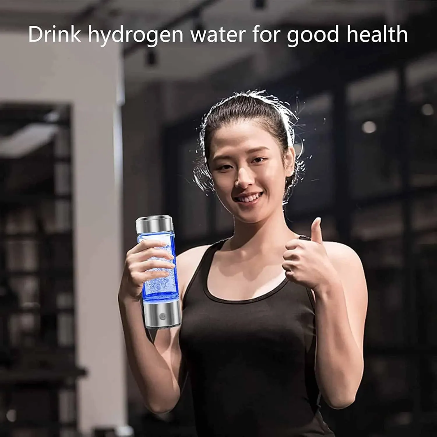 420ml Hydrogen-Rich Water Cup, Electric Hydrogen Rich Water Generator Bottle, Filter Portable Antioxidant Lonizer, USB H2 Healthy Smart Cup