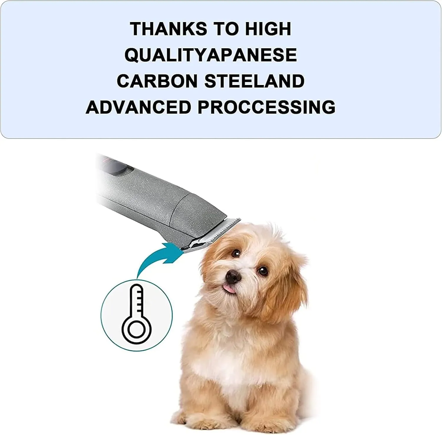 4PACK Dog Grooming Clipper Replacement Blades Compatible with Andis Pet Clipper/Oster A5/Wahl KM Series Dog Clipper,Ceramic Blade & Stainless Steel Blade (#3FC 4FC 5FC 7FC)