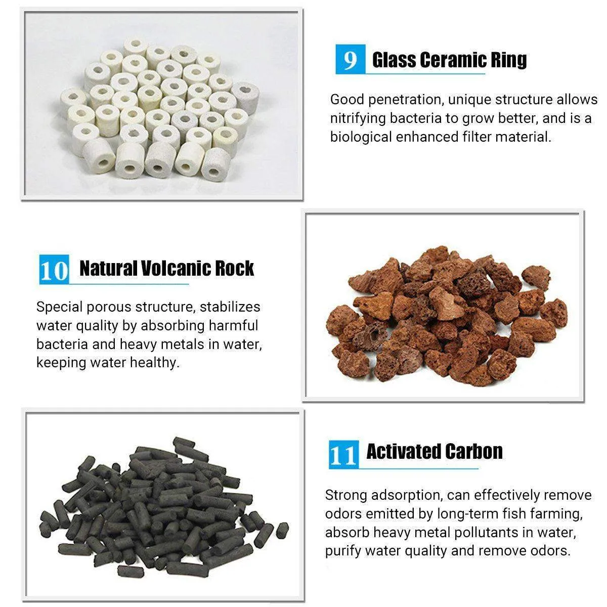 500g Fish Tank Water Filter Media Aquarium Filtration Material Sponge Pad