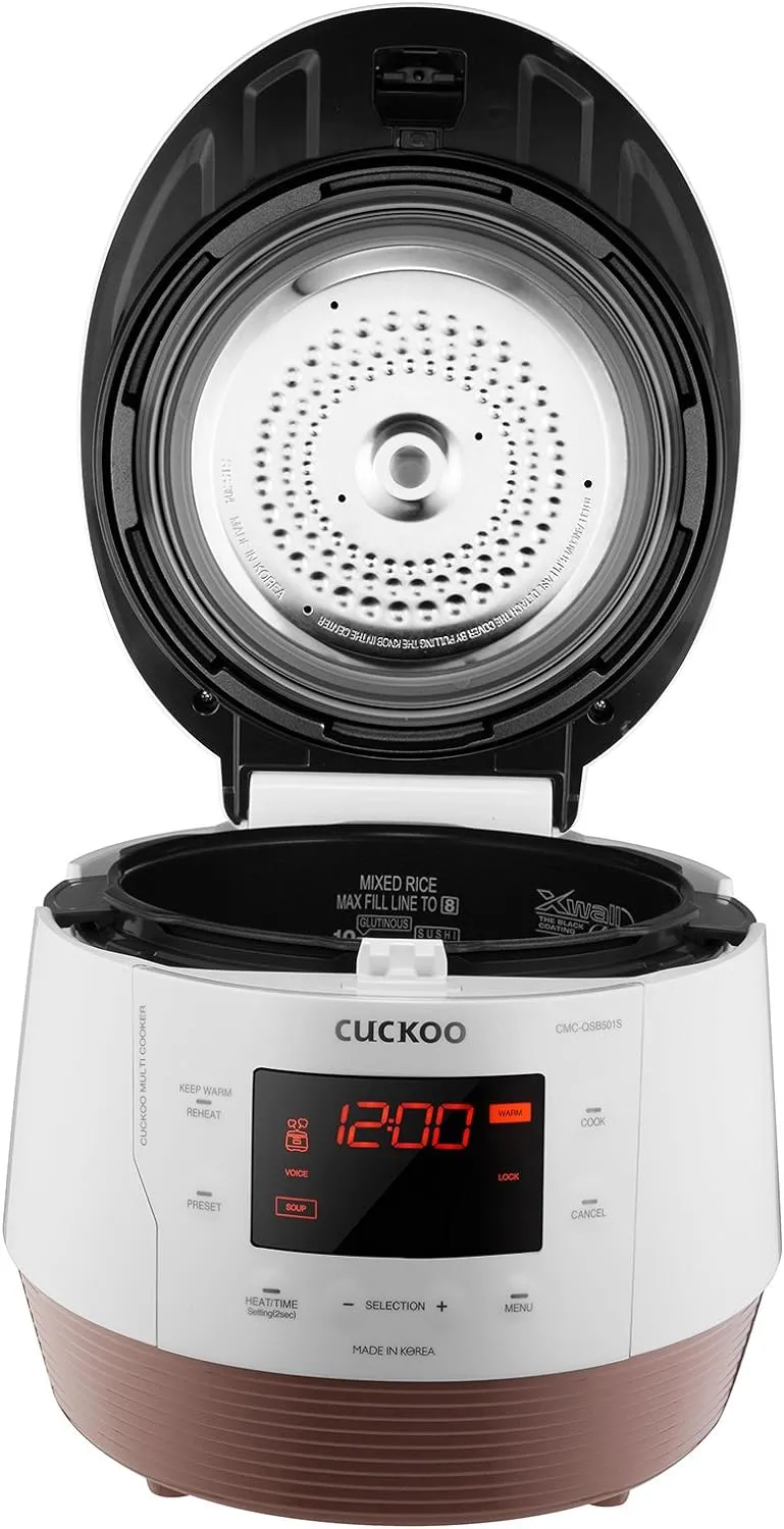 5QT Cuckoo Electric Pressure Cooker with 10 Menu Options and Stainless Steel Pot