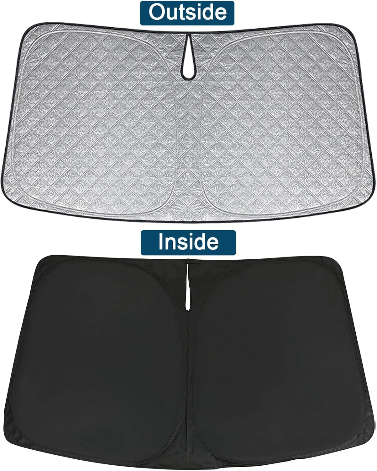 6 Layers Custom Fit Windshield Sun Shade for 2022-2025 Honda Civic, Foldable Car Sunshade with Storage Bag, Heat Reflective & UV Protection