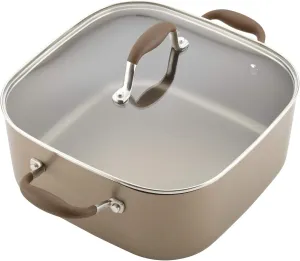 7-Quart Square Dutch Oven with Lid Umber