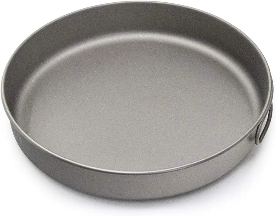 750ml Frypan with Foldable Handle Outdoor Camping Hiking Picnic Cooking Frying Pan