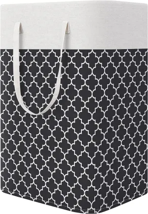75L Laundry Basket Hamper Large Collapsible Laundry Hamper with Easy Carry Handles，Freestanding Clothes Hampers for Laundry, Bedroom, Dorm, Clothes, Towels, Toys