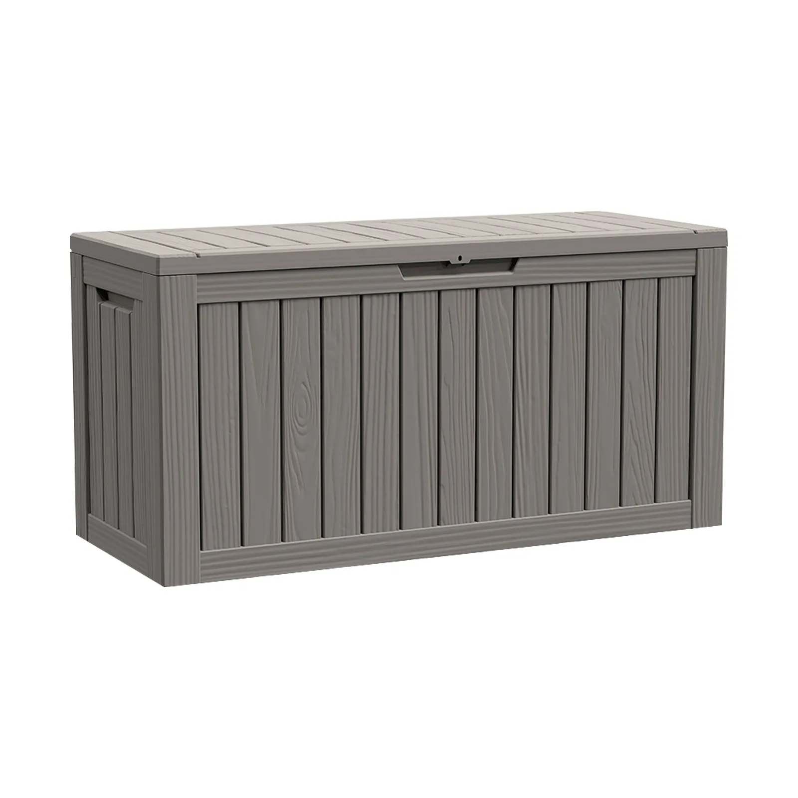 80 Gallon Waterproof Deck Box Patio Furniture Storage Box with Lockable Lid, PP Outdoor Storage Bin for Garden, Yard, Poolside